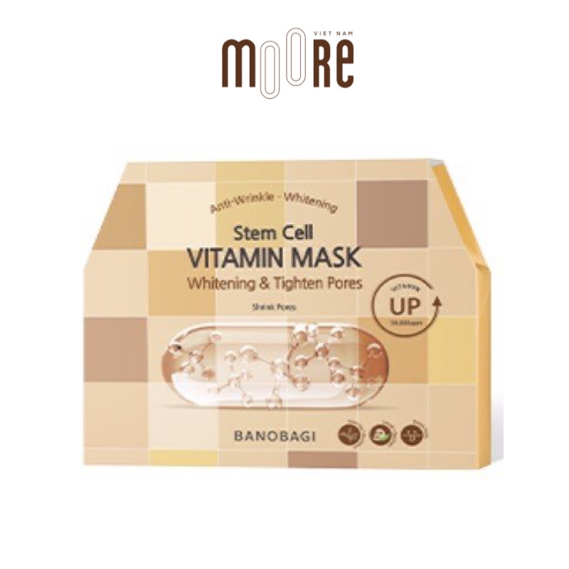 Mặt nạ dưỡng trắng da Banobagi Caro Stem Cell Vitamin Mask
