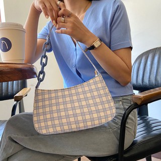 Túi xách nữ họa tiết caro thời trang cá tính