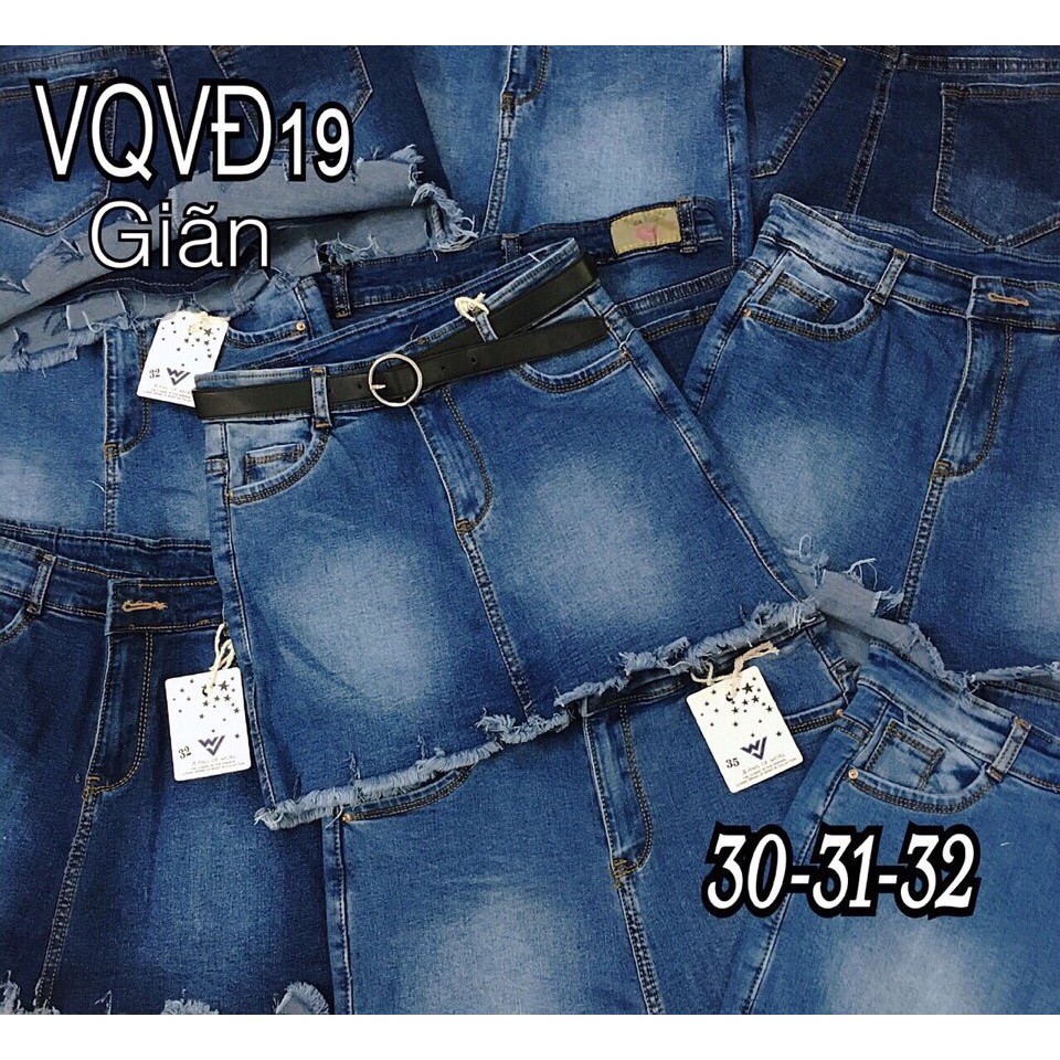 Quần Váy Jean Size Lớn Co Giãn VQVD19 Size 30-35