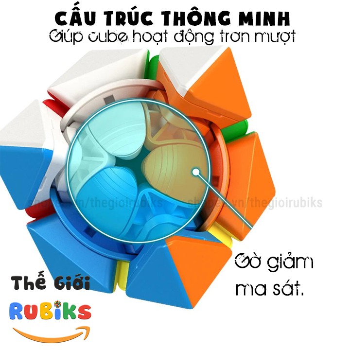 Rubik Double Skewb Stickerless MoYu MFJS MeiLong - Rubik Biến Thể Skewb