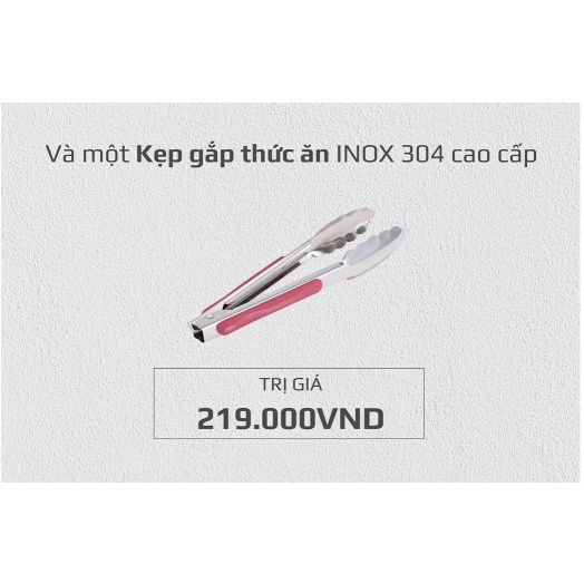 Kẹp gấp thức ăn cao cấp inox 304