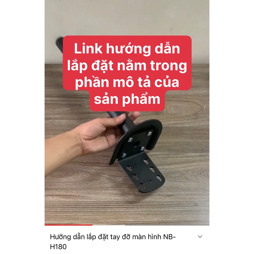 GIÁ TREO MÀN HÌNH MÁY TÍNH NB H180 (17-32inch) Monitor Arm