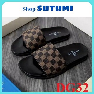 Dép nam ❤️FREESHIP❤️ Dép nam Caro - Dép quai Ngang đầu lâu Hottrend DG32