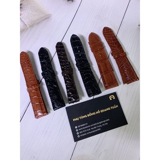Dây da đồng hồ nam cá sấu - dây da cá sấu xịn 100%