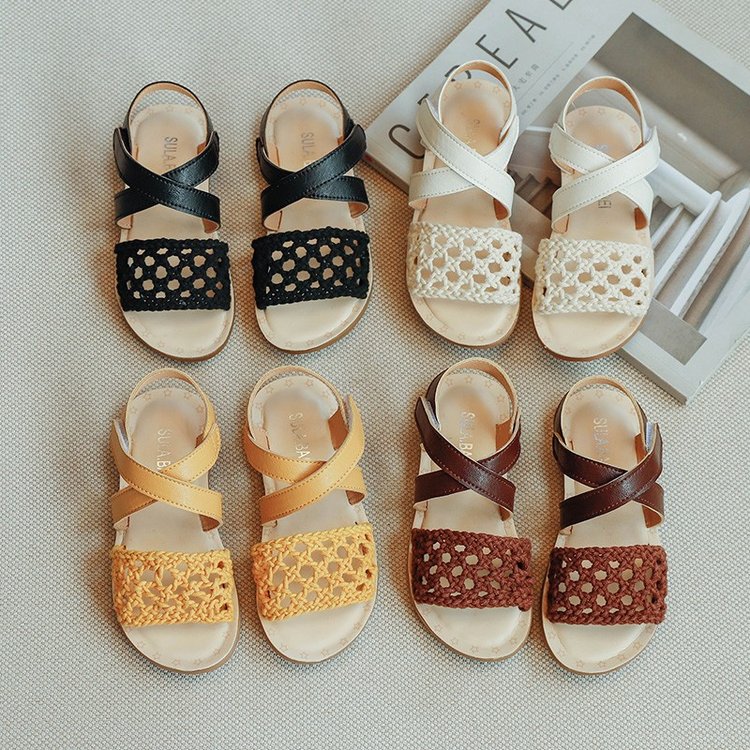 Giày sandal từ da giả mềm mại thoải mái dành cho bé gái