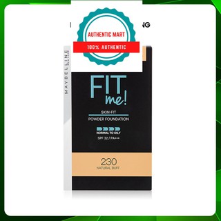 Phấn nền mịn lì tiệp màu da spf32 pa+++ maybelline fit me 230 natural buff 9g