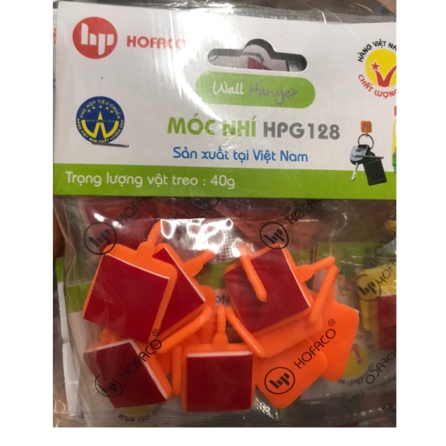Combo 10gói móc vuông nhí nhiều màu Hofaco