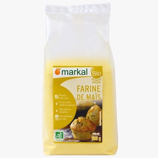 Bột bắp cán mịn hữu cơ Markal Pháp gói 500g.