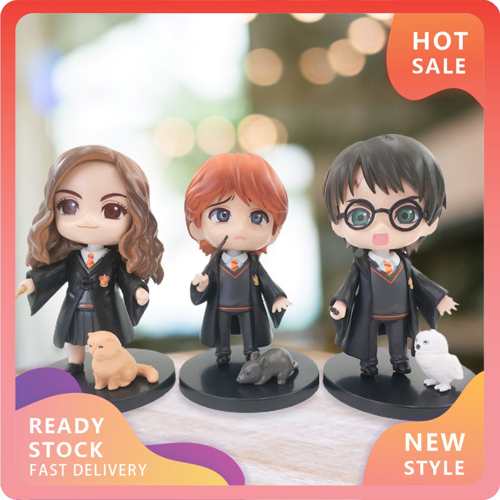 Set 3 Mô Hình Đồ Chơi Nhân Vật Trong Phim Harry Potter