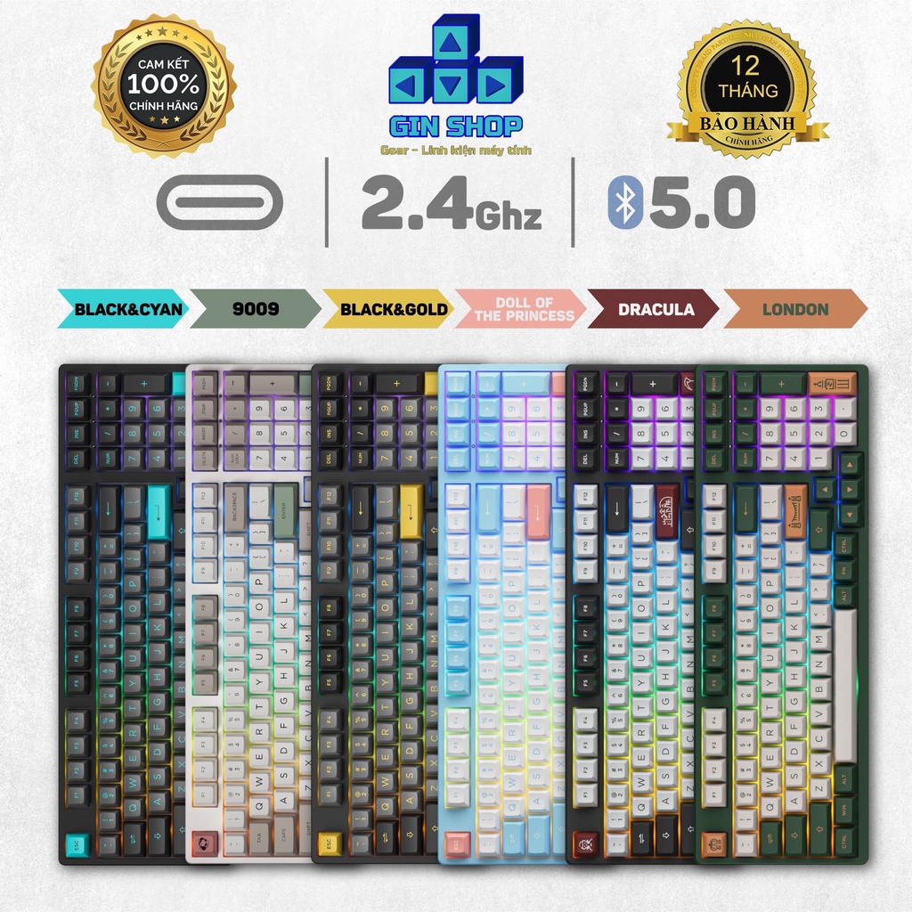 Bàn phím cơ AKKO 3098B Multi-modes 🔥