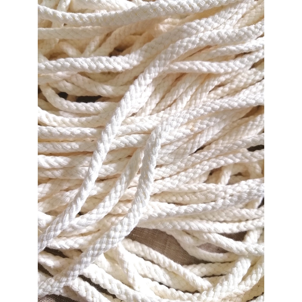 Dây tết trắng kem bản 6ly