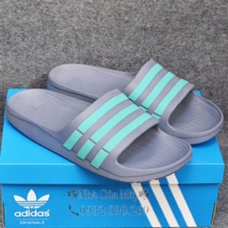 [☘️ADIDAS®☘️]- DÉP ĐÚC DURAMO SLIDES - Xám S/Ngọc