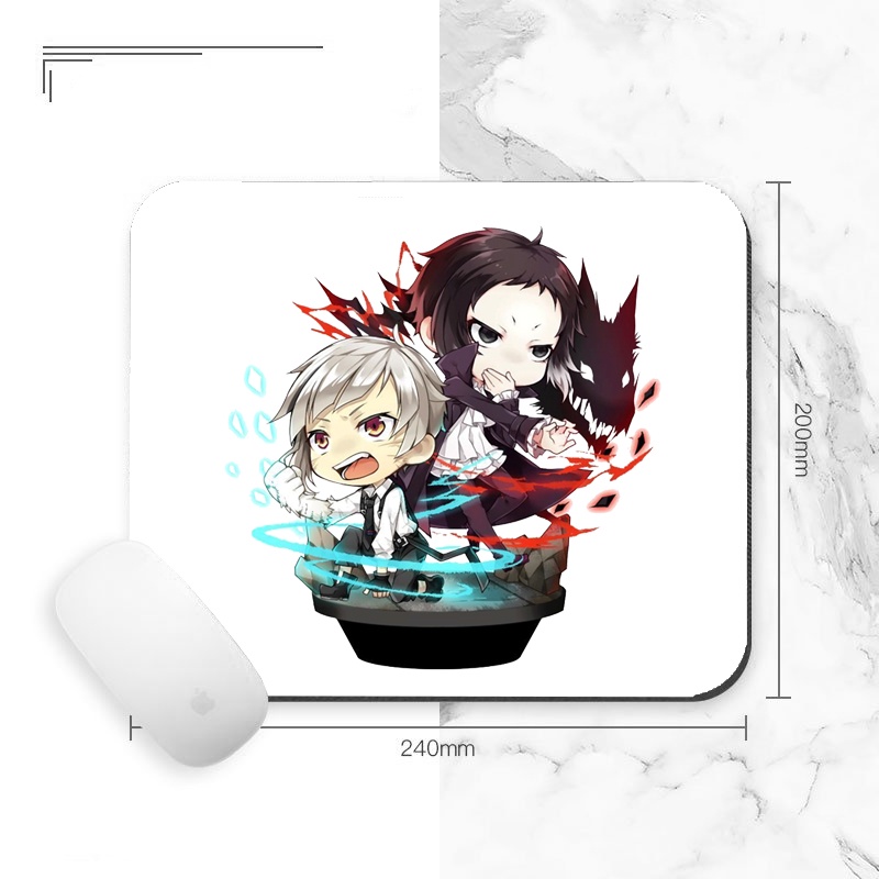 Miếng di chuột in hình Bungou Stray Dogs cute anime chibi miếng kê chuột miếng lót chuột