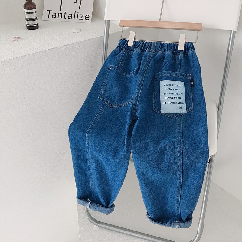 Quần jeans ống đứng thời trang năng động cho bé trai