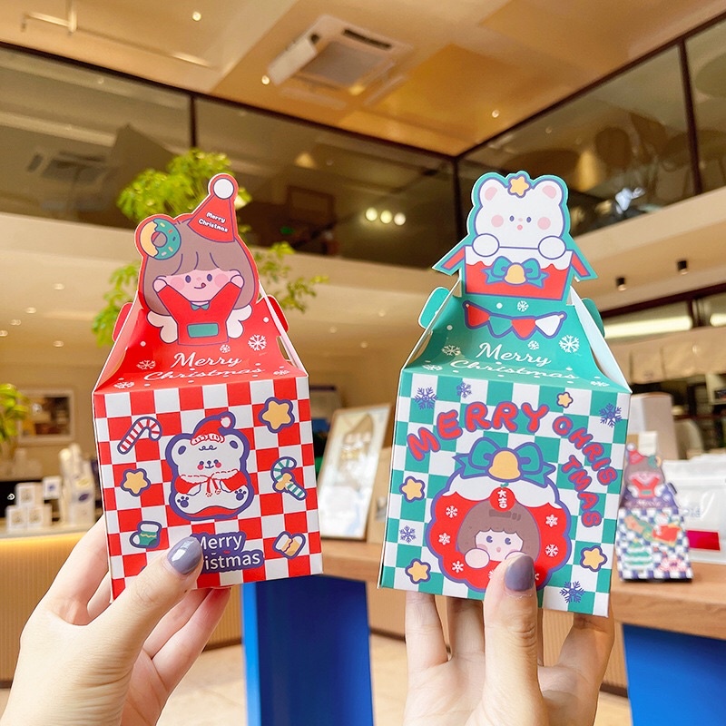 Hộp đựng quà giáng sinh NOEL nhỏ xinh nhiều mẫu dễ thương Cute Shop