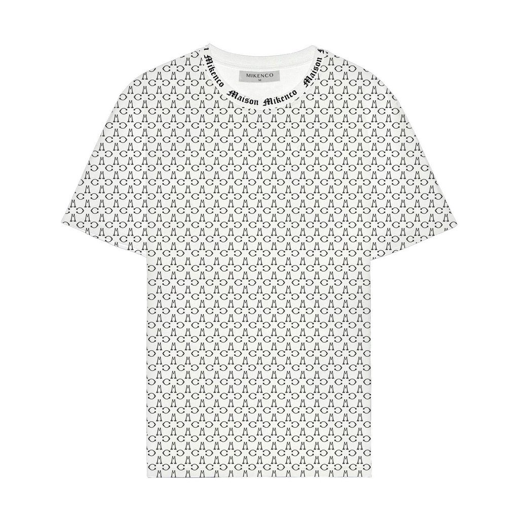 Áo Thun Nam Áo Thun Nam Bo Cổ In Kín MC Chất Vải Poly Cotton Cao Cấp Dày Dặn 2 Màu Phong Cách Hàn Quốc - mã MC