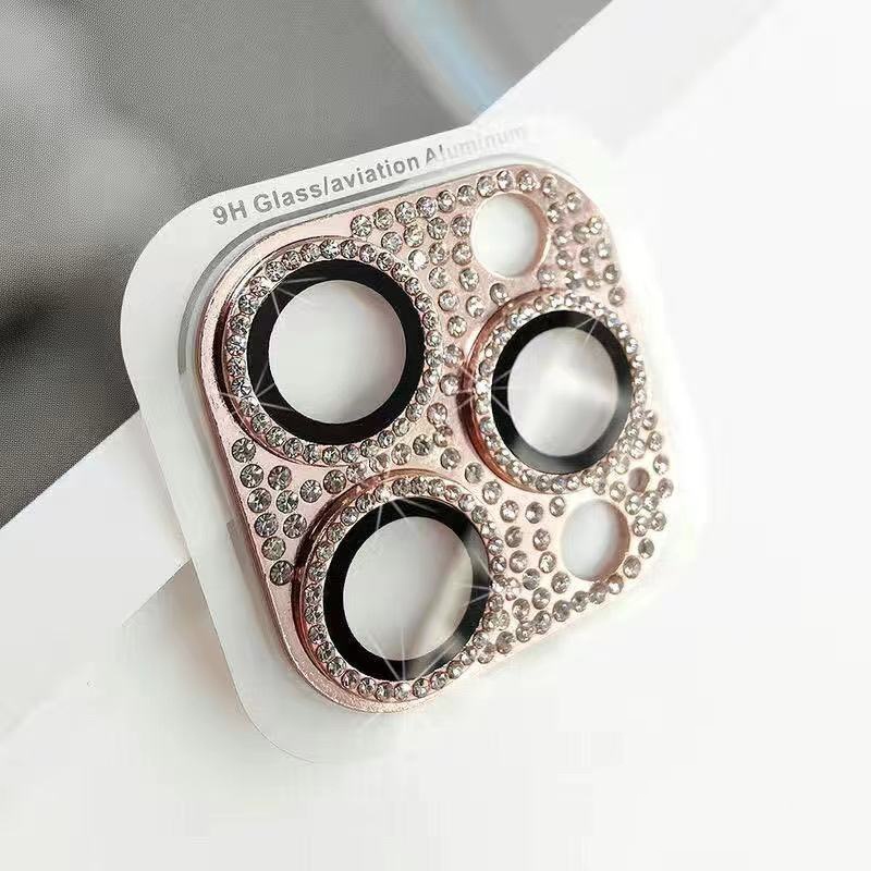Dán kim cương bảo vệ mắt camera Cho iPhone 13 12 11 Pro Max 13 Mini