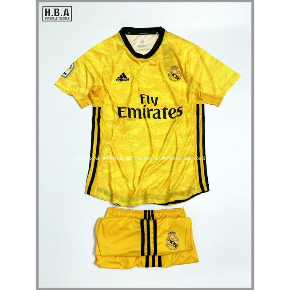 [FREESHIP] Quần Áo Bóng Đá CLB Thủ môn Real madrid 2019/ Áo thủ môn Real madrid màu vàng *  ཾ ་