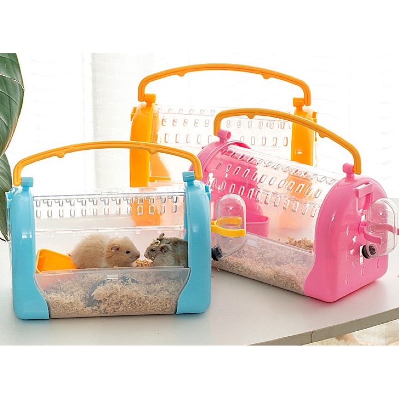 lồng xách tay có dây đeo du lịch - lồng hamster xách tay