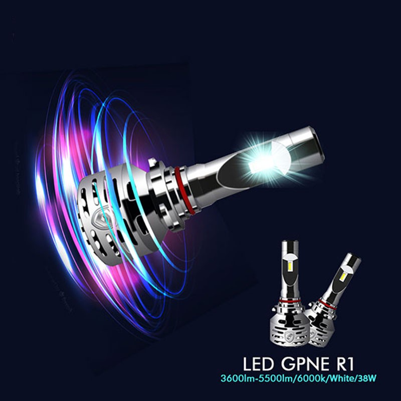 Bộ Đèn Led GPNE R1S Chân H11 42W Có Canbus Cho Xe Con 12V và Xe Tải 24V Siêu Sáng