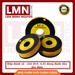 Hộp đánh số - chữ (0-9, A-Z) dùng đánh dấu dây điện, loại EC-1, EC-2,EC-J