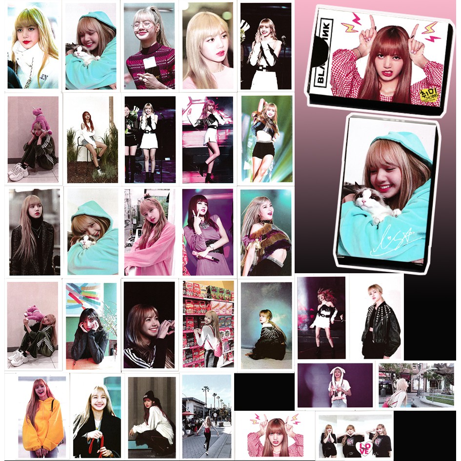 Bộ hộp Lomo Card Blackpink LISA 30 chiếc