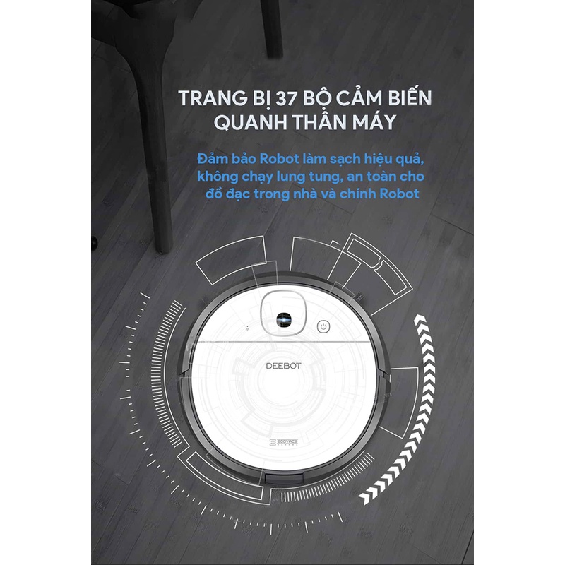 Robot hút bụi lau nhà Ecovacs Deebot DJ36 chính hãng, NEW, hàng trưng bày chưa qua sử dụng, có kèm remote -TiPiHome