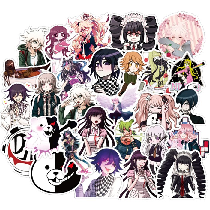 Sticker / Hình dán anime Danganronpa (Combo 10-50 sticker hình khác nhau)