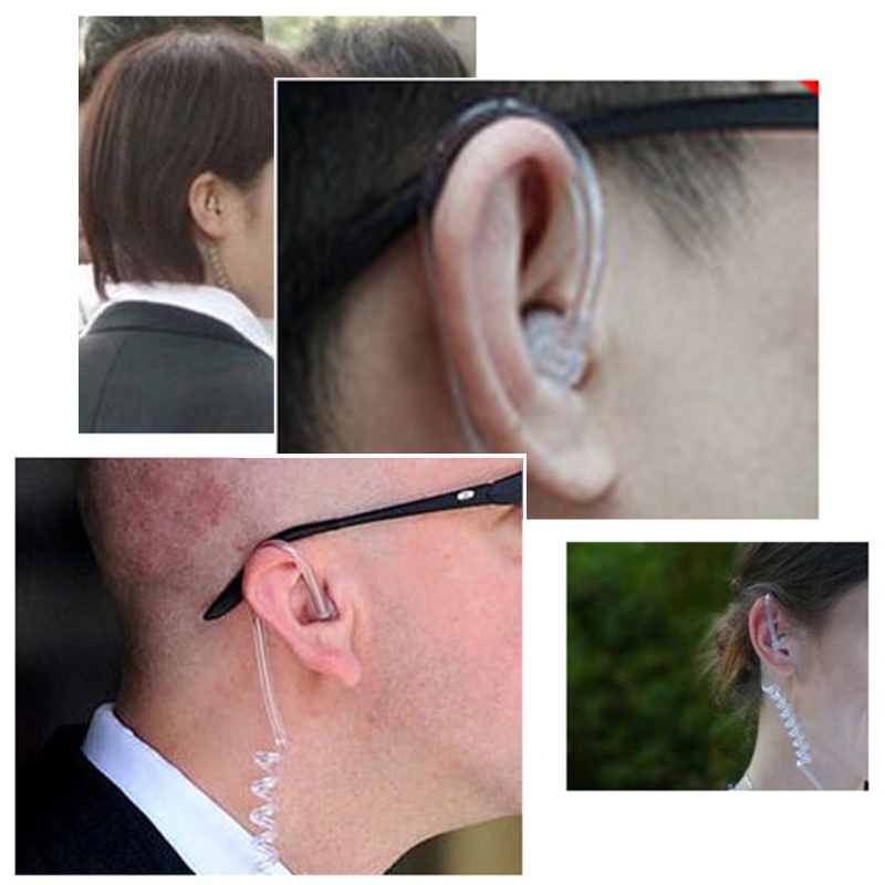 Tai Nghe Nhét Tai Chống Bức Xạ Có Dây Xoắn Kèm Mic Chất Lượng Cao