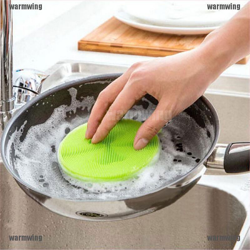 Miếng Silicone Rửa Chén Chống Khuẩn Tiện Dụng Cho Nhà Bếp
