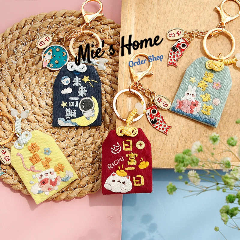 Bộ Kit Gói Nguyên Liệu Tự bạn làm Túi phước cầu May Mắn Bình An Thắng Lợi - Mie Handmade Shop