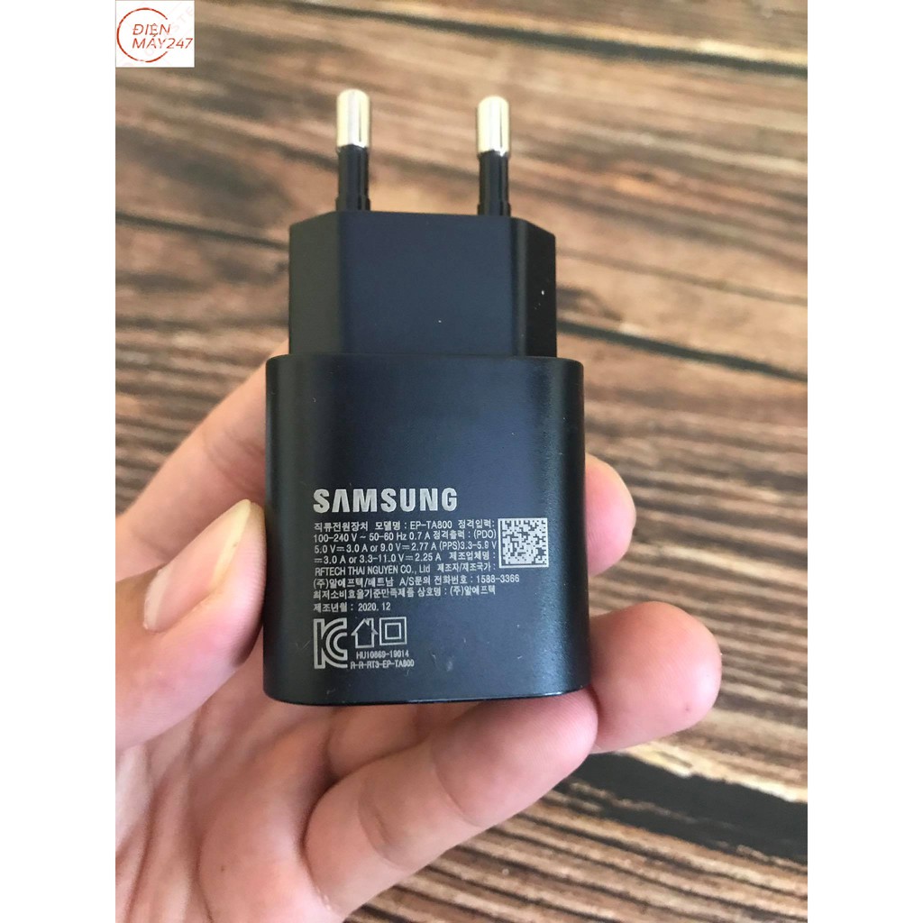 Củ sạc nhanh Samsung 15w 25w 45w - Lỗi 1 đổi 1 - Chính hãng nhà máy Samsung Việt Nam