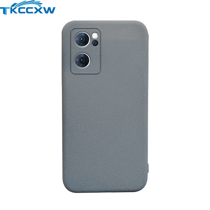 Ốp Điện Thoại Silicon Mềm Mặt Nhám Chống Dấu Vân Tay Cho OPPO A36 A76 A96 A16e Reno 7 Z 7 Pro 6 Lite