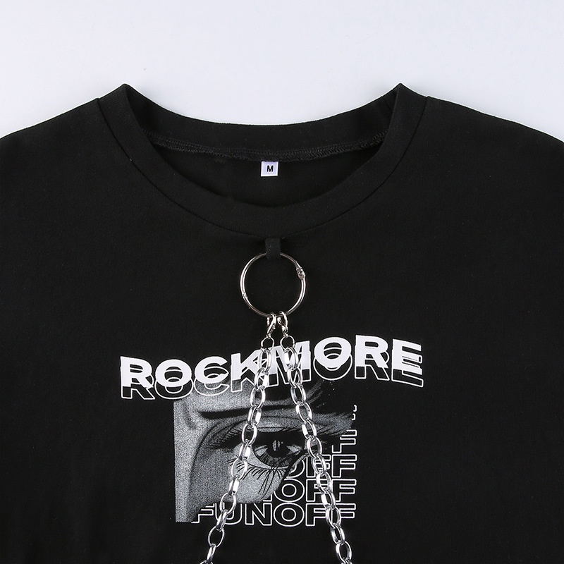 Áo Thun Crop Top Grunge Mujer Fairy Y2k Phụ Kiện Cho Nữ Core 2022 Goth Hombre