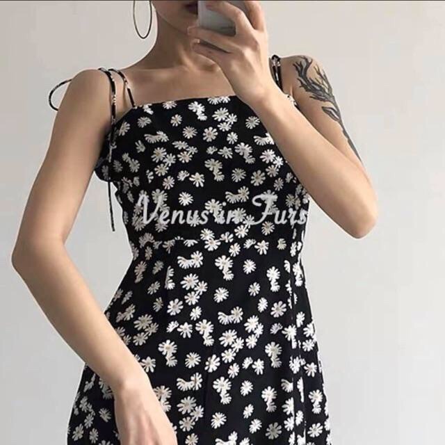 HÀNG SẴN VÁY YOON SERI VÁY DÂY HOA CÚC HOẠ MI HÀN QUỐC HOT TREND 2020