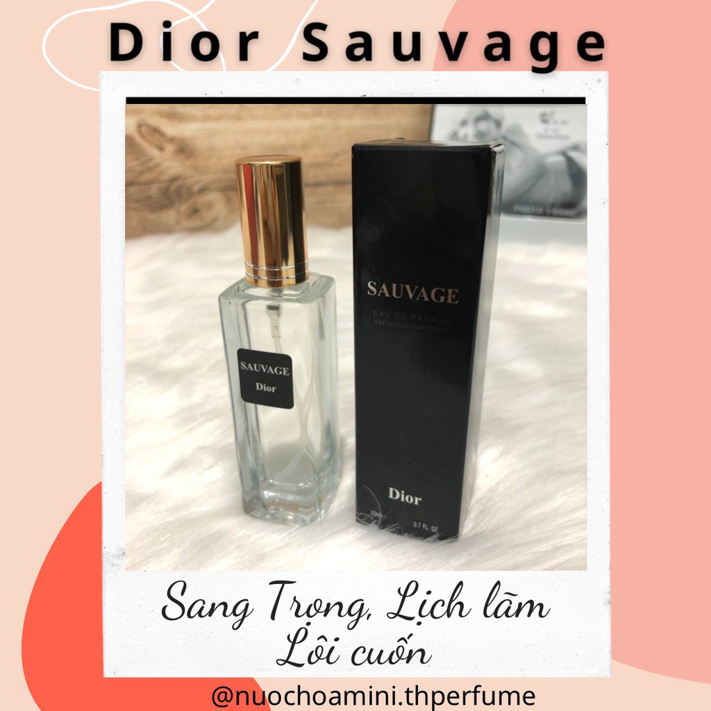 Nước Hoa Nam Mini D-i-o-r Sau-vage 20ml (mẫu 5D) | BigBuy360 - bigbuy360.vn