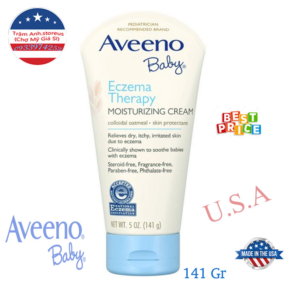 Kem bôi ngừa chàm cho bé Aveeno Baby 