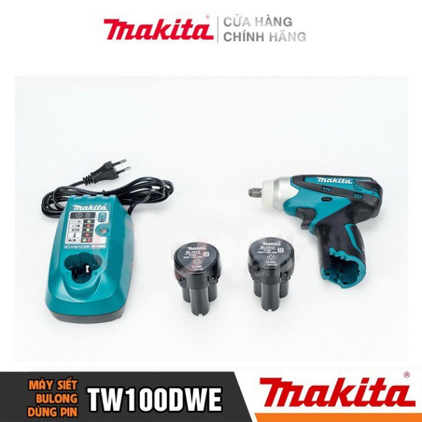 [Chính Hãng] Máy Siết Bu Lông Dùng Pin Makita TW100DWE (10.8V-1.3AH)