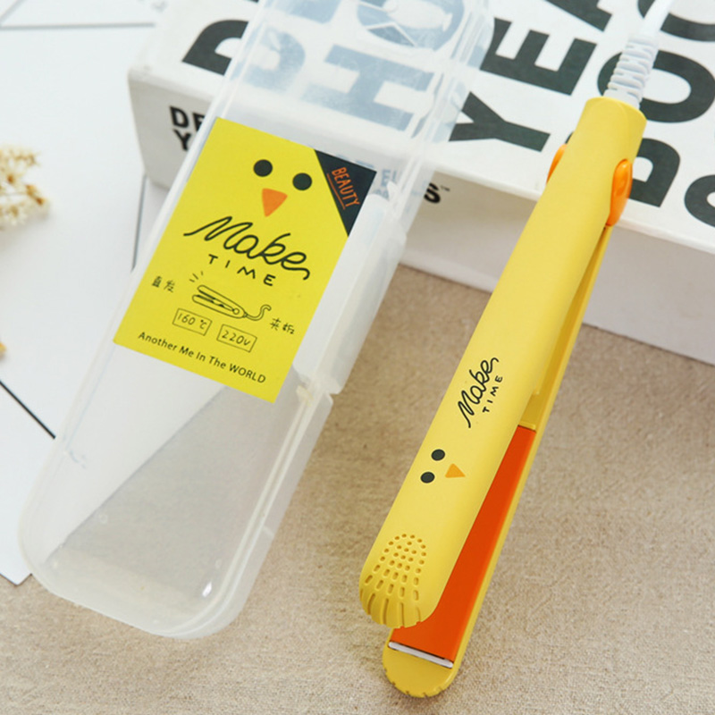 【CELE】Curling Rod Hair Straightener Student Mini Electric Splint Straight Curl Dual-use Bangs Straight Curler