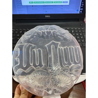 Khuôn rau cau nhựa trong tròn vu quy 21cm cao 5cm