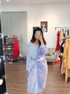 Combo Jum trắng  + váy sơ mi