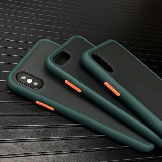 Ốp điện thoại nhựa cứng PC mờ màu xanh tối sang trọng cho iPhone 11 Pro X XR XS Max 7 8 Plus iPhone X 11