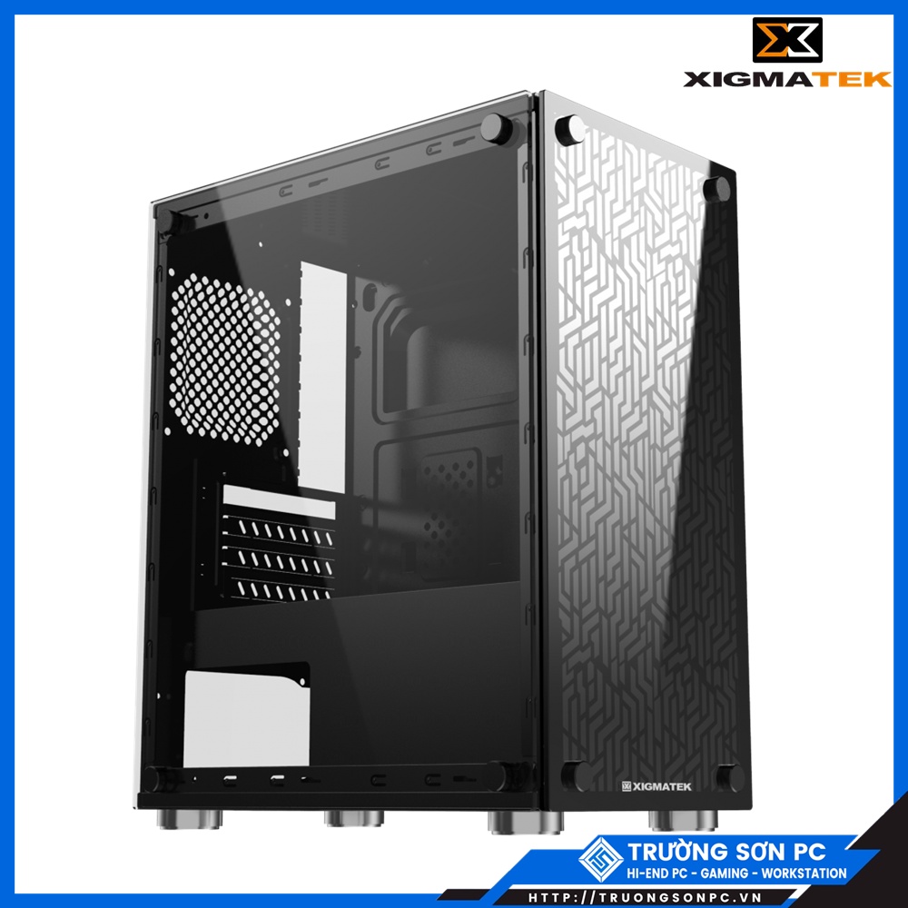 Vỏ Case XIGMATEK NYX 3F (EN43057) - M-ATX, 2 SIDE TEMPERED GLASS, KÈM 03 FAN XIGMATEK X20F