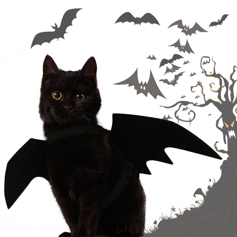 Cánh Dơi Màu Đen Hóa Trang Halloween Cho Thú Cưng