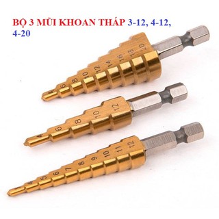 Bộ 3 Mũi Khoan Tháp
