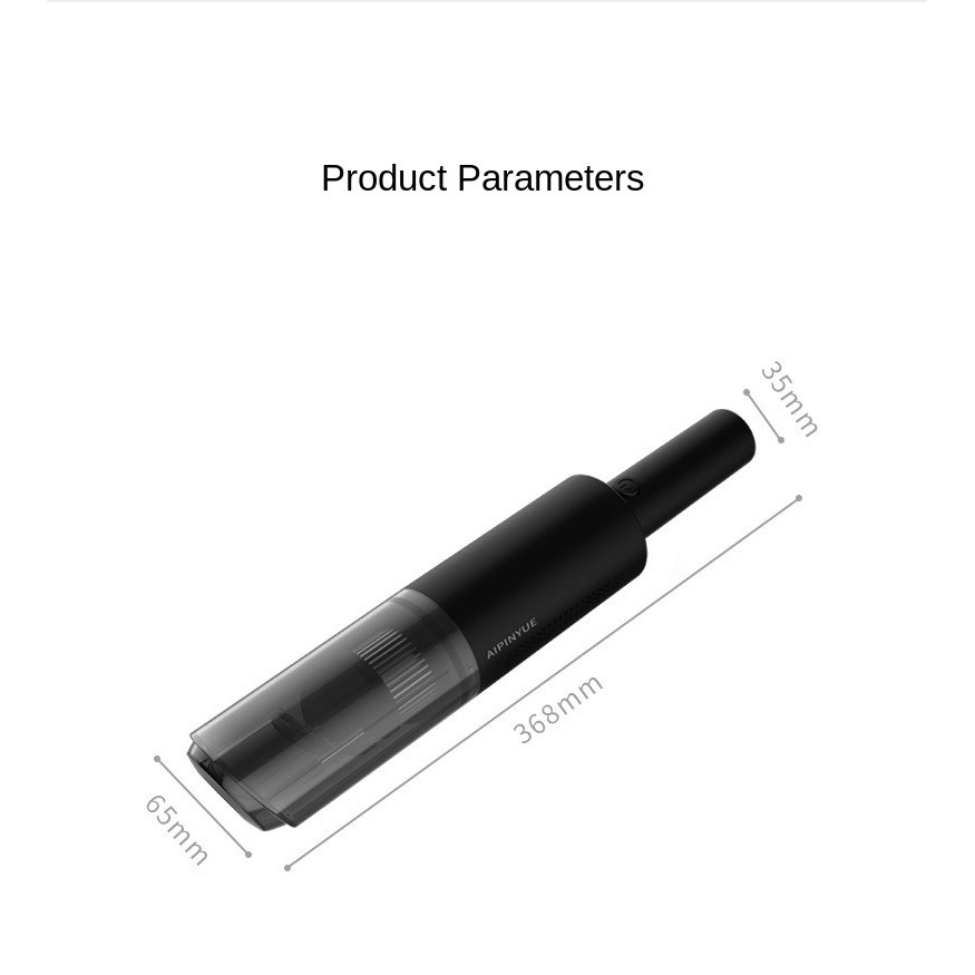 Máy Hút Bụi Mini Cầm Tay Không Dây Có Đèn LED cho Ô Tô, Xe Hơi, Gia Đình Elashome HB02 | BigBuy360 - bigbuy360.vn