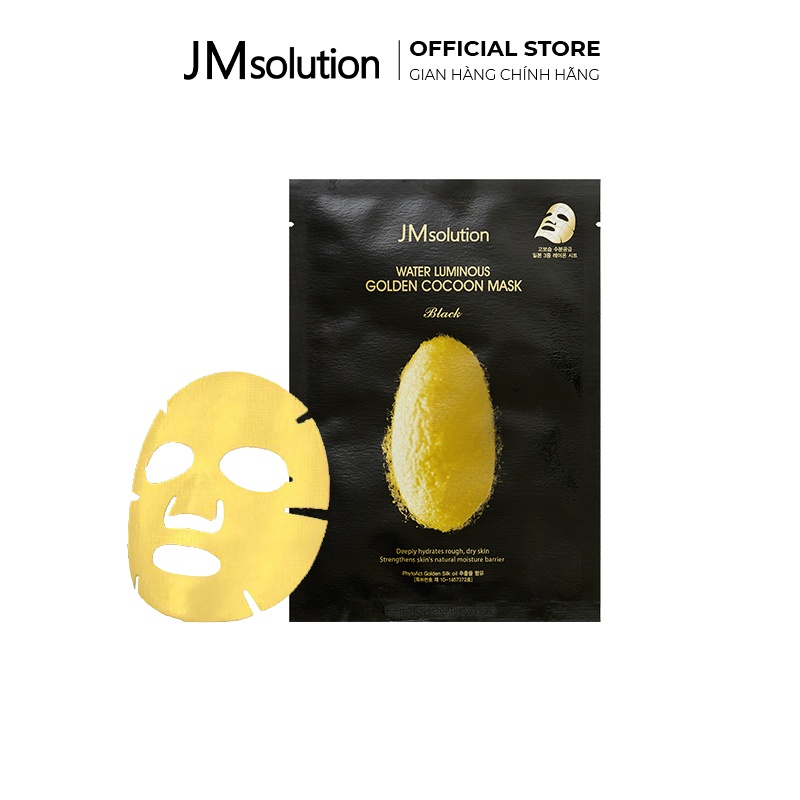 Mặt Nạ Dưỡng Trắng Và Chống Lão Hoá JMsolution Water Luminous Golden Cocoon Mask Plus 10 Miếng