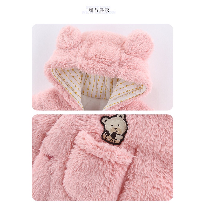 Body ủ bông 3 lớp dày dặn cho bé trai và bé gái