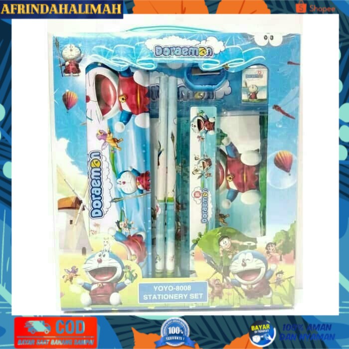 Bộ Dụng Cụ Học Tập Văn Phòng Phẩm Doraemon