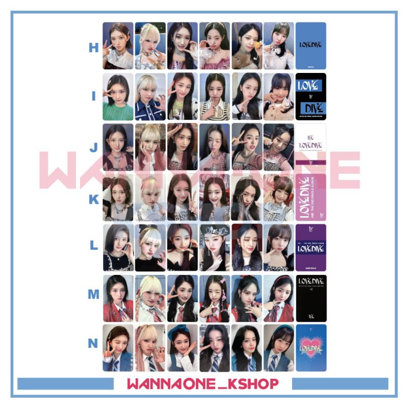 Ảnh thẻ diễn viên nổi tiếng pob je wonyoung yujin slang liz leeseo rei